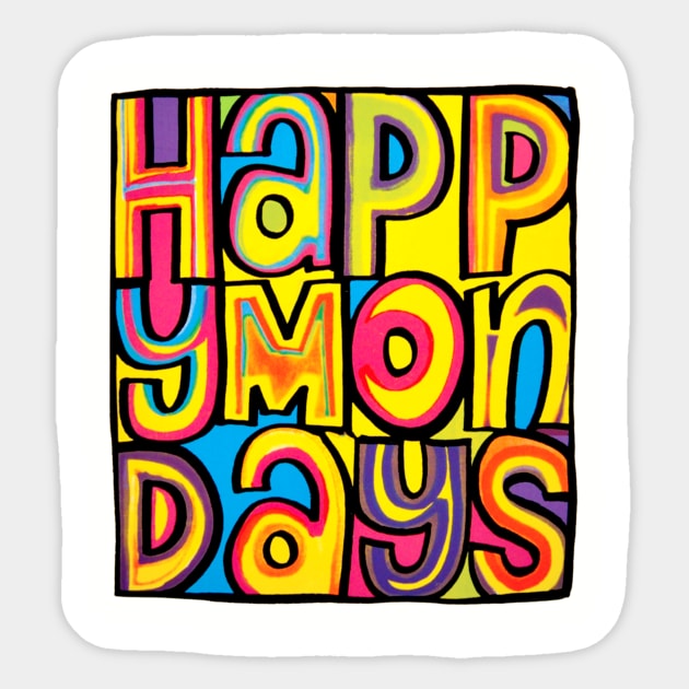 Happy Mondays Logo Sticker by Rolfober